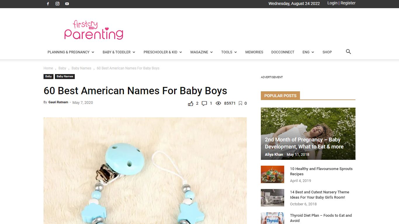 Top 60 American Boy Names With Meanings - FirstCry Parenting